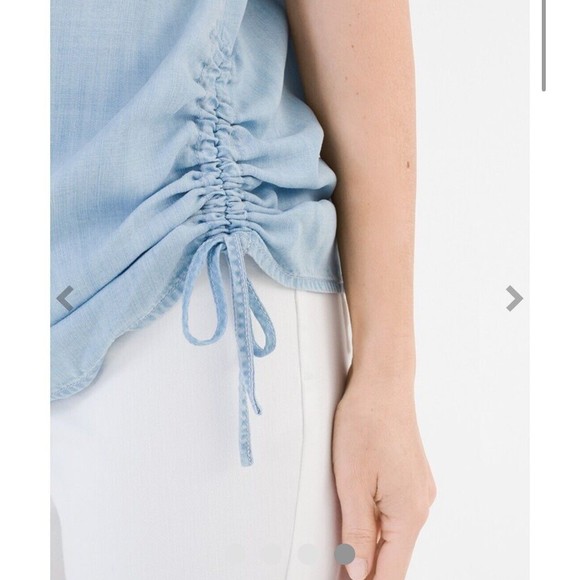 Chico's Light Blue Blouse - Picture 3 of 9
